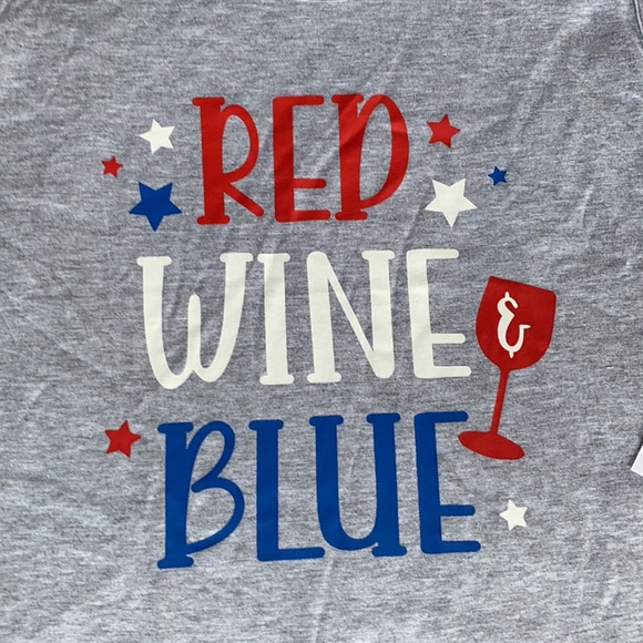 NWT Sweet Soul XL Red Wine & Blue tank top - Picture 2 of 5